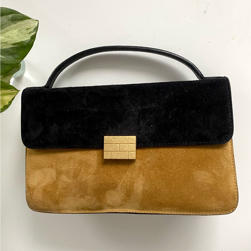 Frame Made in Italy Suede le signature Top handle Bag